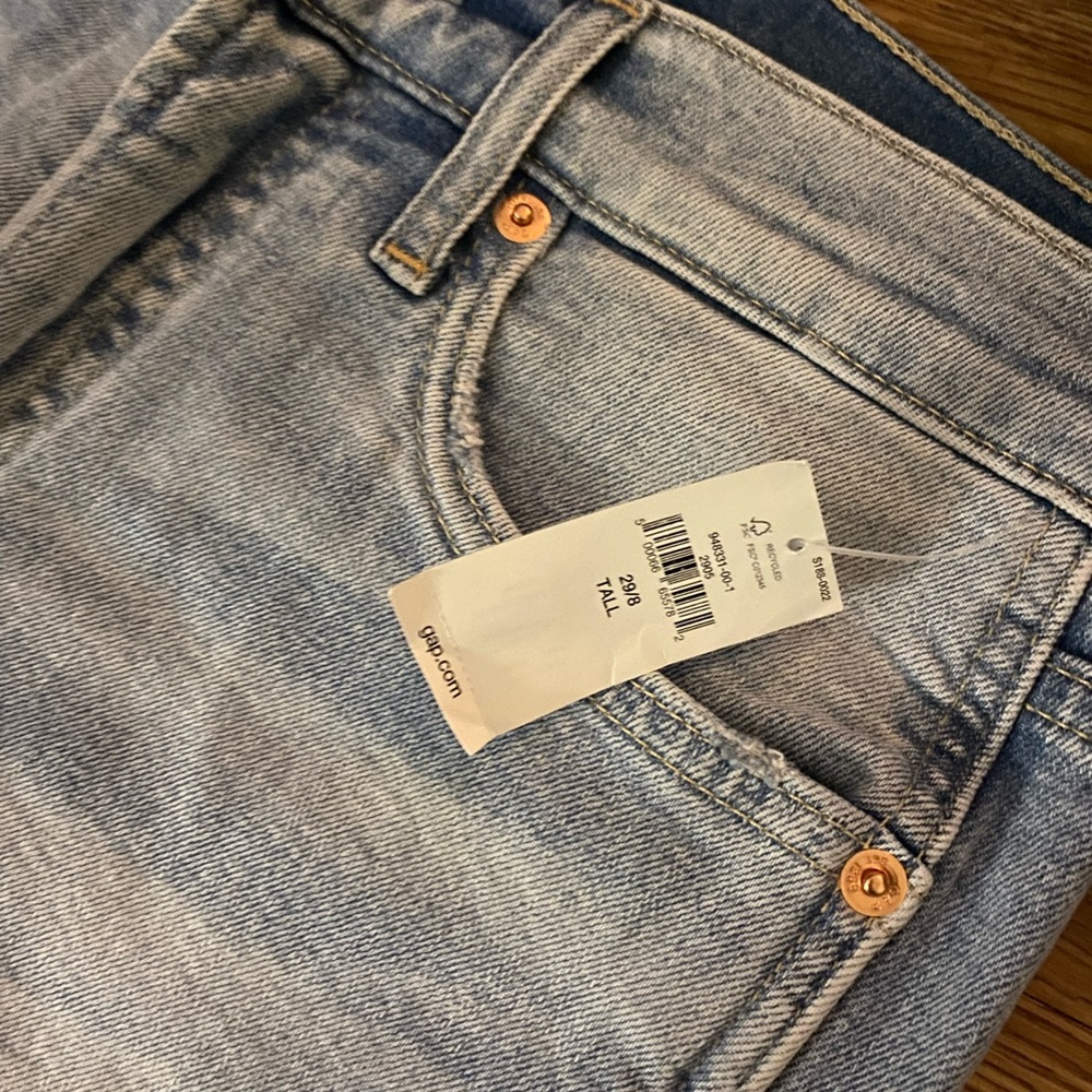 Gap cigarette high rise jeans 29 tall NWT